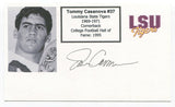 Tommy Casanova Signed 3x5 Index Card Autographed NFL College Football HOF