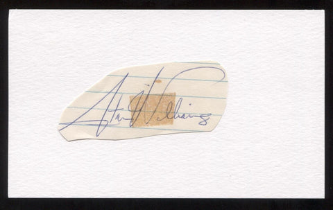 Stan Williams Signed Cut Autographed Index Card Circa 1962 Baseball Signature