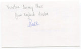 Venetia Burney Phair Signed 3x5 Index Card Autographed Space Named Pluto