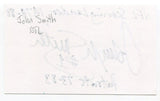 John Smith Signed 3x5 Index Card Autographed NFL Football New England Patriots