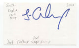 South - Joel Cadbury Signed 3x5 Index Card Autographed Signature Band