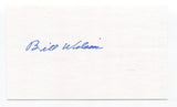 Bill Wilson Signed 3x5 Index Card Autograph Baseball MLB Chicago White Sox