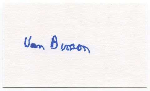 Vern Benson Signed 3x5 Index Card Autographed Philadelphia Athletics Debut 1943