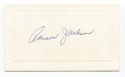 Ransom Jackson Signed Card Autographed Baseball MLB Roger Harris Collection