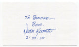 Dean Koontz Signed 3x5 Index Card Autograph Signature Author Writer