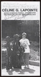 Celine LaPointe Signed Brochure Autographed Vintage Signature Fine Art Artist