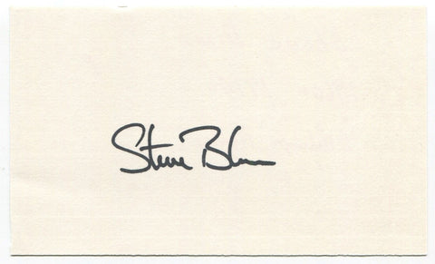 Steve Blass Signed 3x5 Index Card Autographed Pittsburgh Pirates World Series