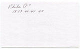 Albert "Al" Brancato Signed 3x5 Index Card Autographed Philadelphia Athletics
