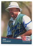 1991 Pro Set PGA Tour Golf Jim Colbert Signed Card Autographed #208