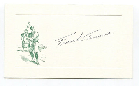 Frank Tanana Signed Card Autograph MLB Baseball Roger Harris Collection
