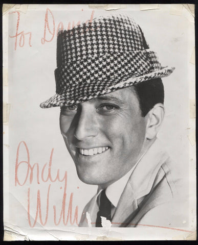 Andy Williams VINTAGE Signed 8x10 Photo Autographed Early Career 1960's