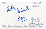 Keith Dinicol Signed 3x5 Index Card Autographed Signature Actor