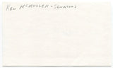 Ken McMullen Signed 3x5 Index Card Autographed Baseball 1963 Los Angeles Dodgers