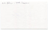 Rich Billings Signed 3x5 Index Card Autographed Washington Senators Debut 1968