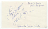 Family Brown - Lawanda Brown Signed 3x5 Index Card Autographed Signature Band