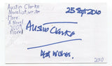Austin Clarke Signed 3x5 Index Card Autographed Signature Author Writer Novelist