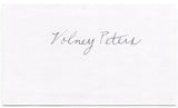 Volney Peters Signed 3x5 Index Card Autographed MLB Baseball Washington Redskins