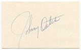 Johnny Oates Signed 3x5 Index Card Autographed MLB Baseball Texas Rangers