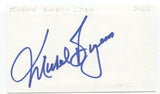 Michael Burgess Signed 3x5 Index Card Autographed Signature Singer