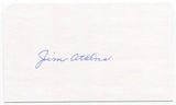 James Atkins Signed 3x5 Index Card Autographed Boston Red Sox Debut 1950