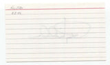 Ray Miller Signed 3x5 Index Card Baseball Autographed Signature