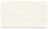 The Sattalites - Fergus Hamilton Signed 3x5 Index Card Autographed Signature