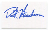 Dick Woodson Signed 3x5 Index Card Autographed Baseball MLB 1969 Minnesota Twins