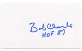 Bob Clarke Signed 3x5 Index Card Autographed NHL Hockey Philadelphia Flyers HOF