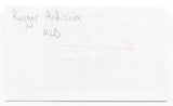 Rugger Ardizoia Signed 3x5 Index Card Autographed Signature New York Yankees 