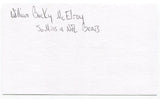 Bucky McElroy Signed 3x5 Index Card Autographed Football Southern Miss Chicago