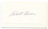 Robert Gover Signed Card Autographed Signature Author Novelist