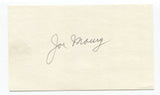 Joe Mowry Signed 3x5 Index Card Autographed Baseball Signature Boston Braves