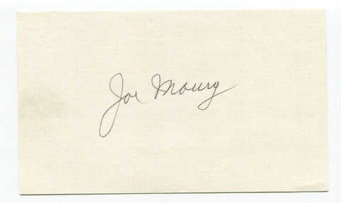 Joe Mowry Signed 3x5 Index Card Autographed Baseball Signature Boston Braves