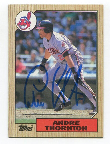 1987 Topps Andre Thornton Signed Baseball Card RC Autographed AUTO #780