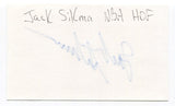 Jack Sikma Signed 3x5 Index Card Autographed NBA Basketball Hall Of Fame HOF