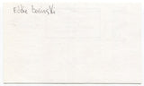 Eddie Basinski 3x5 Index Card Autographed Signature Brooklyn Dodgers All Star