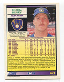 1992 Score Doug Henry Signed Card Baseball Autographed #421