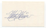 Marty Marion Signed 3x5 Index Card Baseball Autographed Signature