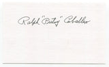 Putsy Caballero Signed 3x5 Index Card Autographed Baseball Whiz Kids Phillies