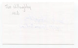 Jim Willoughby Signed 3x5 Index Card Autograph Baseball MLB Boston Red Sox