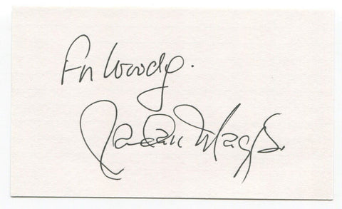 Randall Maggs Signed 3x5 Index Card Autographed Author Poems Poet Poetry Hockey