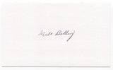 Milt Bolling Signed 3x5 Index Card Autographed Boston Red Sox Debut 1952 MLB