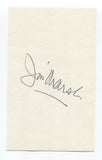 Jim Marsh Signed 3x5 Index Card Autographed Basketball NBA Seattle SuperSonics