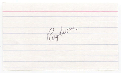 Ray Crone Signed 3x5 Index Card Autographed Baseball MLB San Francisco Giants