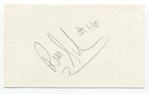 Russ Schoene Signed 3x5 Index Card Autographed NBA Seattle SuperSonics