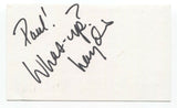 Haydain Neale Signed 3x5 Index Card Autographed Signature JackSoul