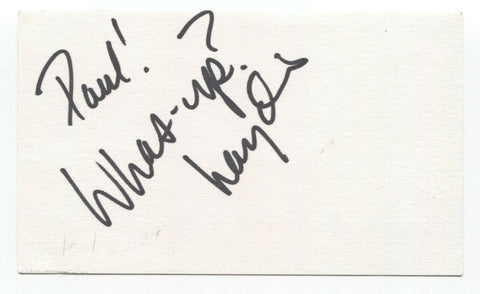 Haydain Neale Signed 3x5 Index Card Autographed Signature JackSoul