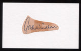 Gordy Windhorn Signed Cut Autographed Index Card Circa 1962 Baseball Signature