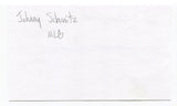 Johnny Schmitz Signed 3x5 Index Card Autographed MLB Baseball Brooklyn Dodgers