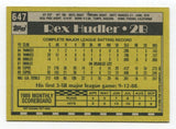 1990 Topps Rex Hudler Signed Card MLB Baseball Autographed #647